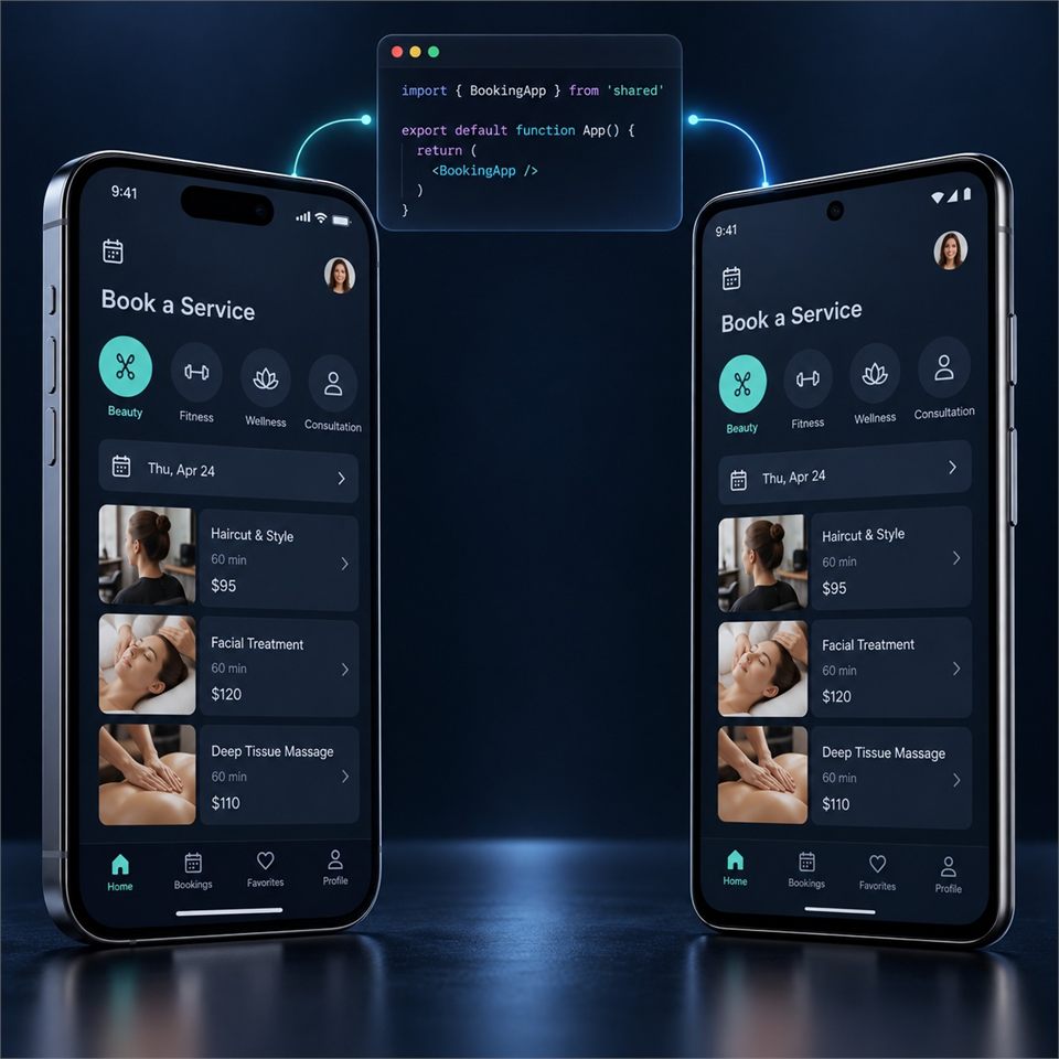 Illustrative Ionic Hybrid Development product interfaces