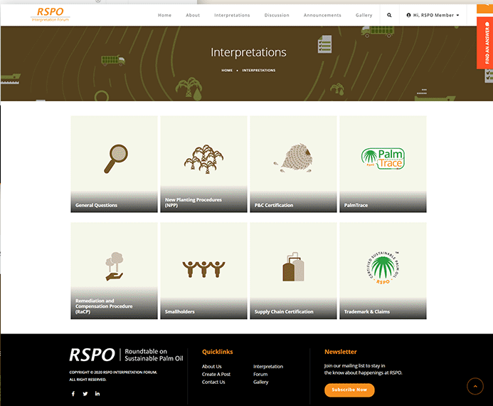 Members-only resource library organised by category