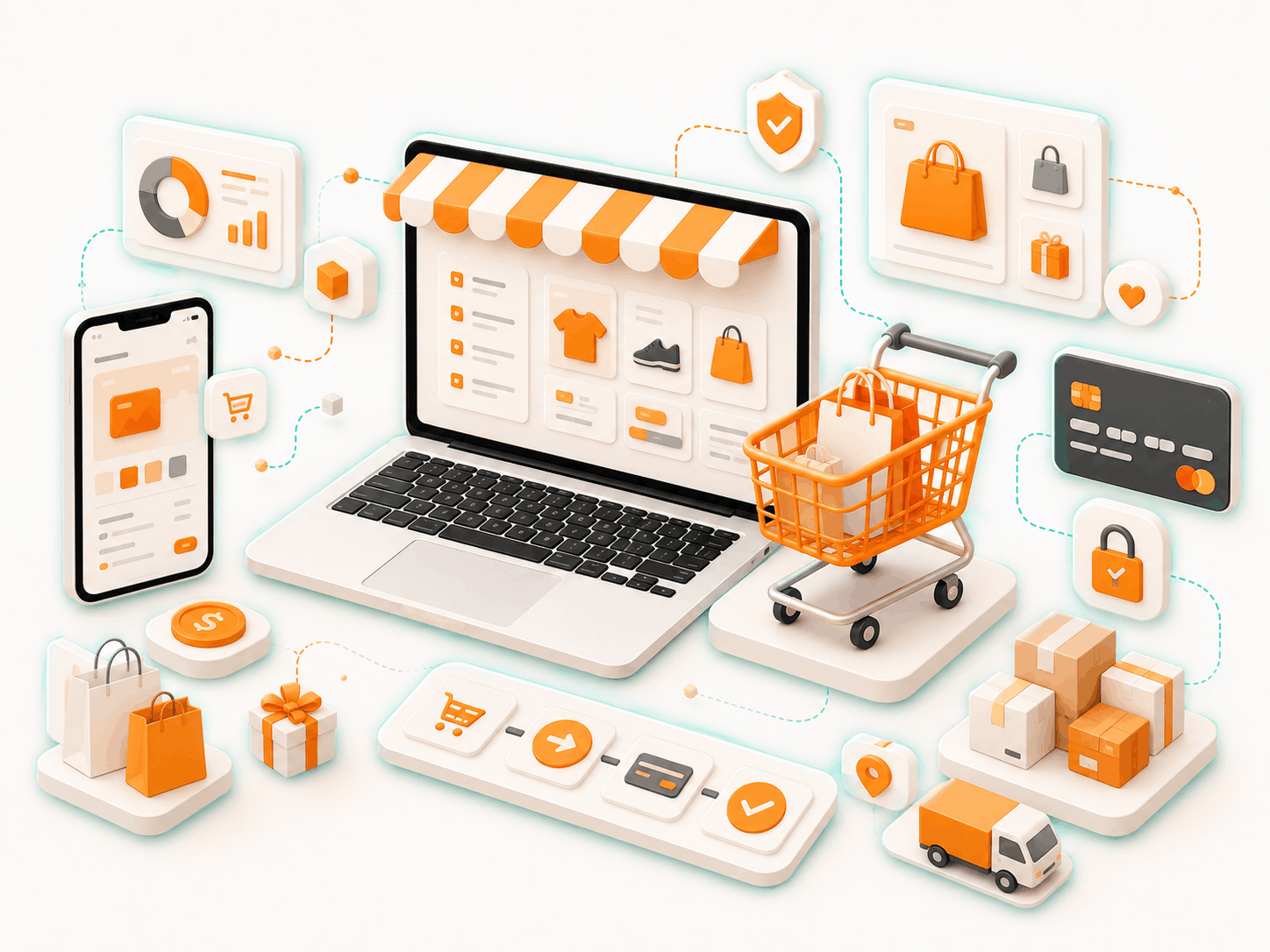 Custom ecommerce development, shopping cart and online store dashboard for businesses in Kuala Lumpur Malaysia.